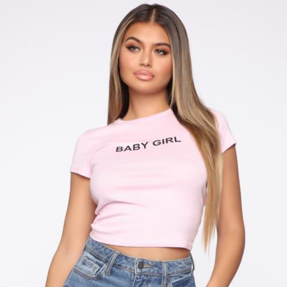 Fashion Nova I'm His Baby Girl Tee